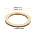 thumbnail image 2 of Uxcell 50Pack 40mm(1.6inch) Natural Wood Rings Unfinished Wood Pieces Circle Ornaments, 2 of 4