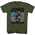 thumbnail image 1 of John Wayne American Legend Military Green Adult T-Shirt, 1 of 2