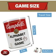 TDC Games Campbells Alphabet Dice Game, Crossword Dice Set for Family Game Night, 36 Dice