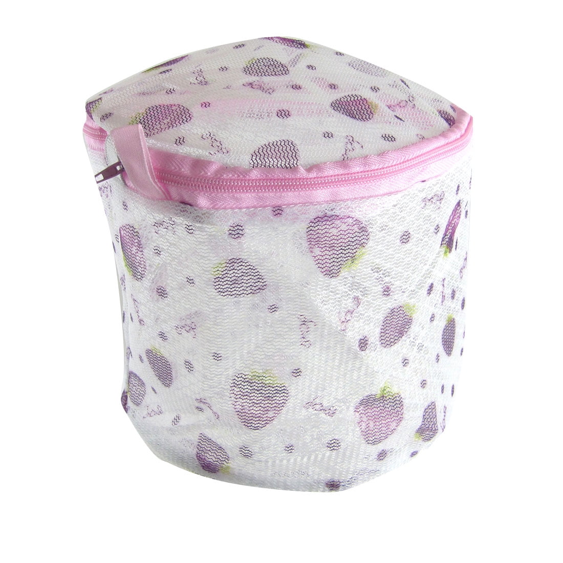Zipper Lingerie Delicates Bra Mesh Wash Bag Household Net Washing Laundry Basket Cherry Printed Pink White Walmart Com Walmart Com