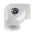 thumbnail image 2 of Bitspower G1/4" Female to Female Extender Fitting, 90 Degree Dual Rotary, Deluxe White, 2 of 2