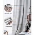 thumbnail image 6 of Farmhouse Wooden Grain Blackout Curtains 45 Inches Long, Kitchen Black Out Window Treatments, Modern Country Cow Pig Chicken Thermal Insulated Lined Drapes for Small Window with Grommet 42"x45", 6 of 8