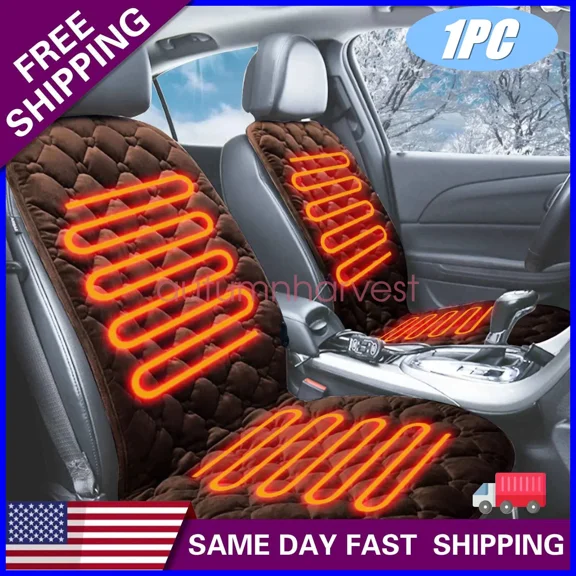 Car Suv Trucks Universal Warmer Heated Seat Cover 12V For Full Back And Seat