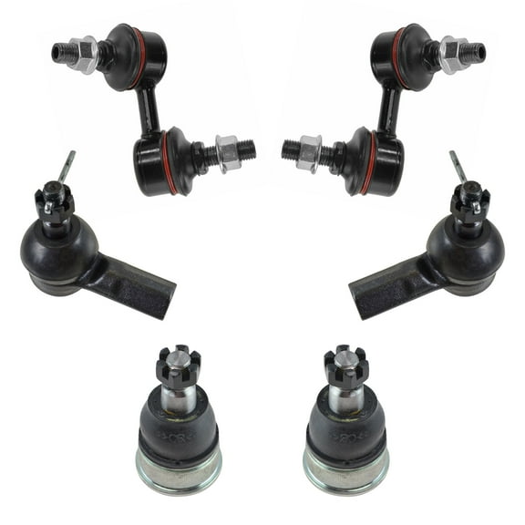 TRQ Front Ball Joint Tie Rod End Sway Bar Link Steering Suspension Kit Set 6pc PSA65160 Fits select: 2002-2005 HONDA CIVIC