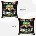 thumbnail image 3 of Haiem I Love With Autism Print Velvet Soft Solid Decorative Square Throw Pillow Covers Set with Elegant Piping Christmas Cushion Case for Sofa Bedroom Car-16"x16", 3 of 8