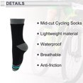 thumbnail image 4 of Calcetines de ciclismo únicos, impermeables, transpirables, anti-fricción, al aire libre, tamaño M (39-42), 1 par, 4 of 7