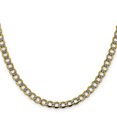 thumbnail image 3 of 14k Yellow Gold 24 Inch 5.2mm Curb Chain Necklace Pendant Charm Fancy, 3 of 9