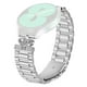 thumbnail image 1 of For Honor MagicWatch 2 42mm Stainless Steel Strap Crown Shape Rhinestone Decor Silver Watch Band, 1 of 4