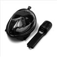 thumbnail image 4 of (Black-S-M)Snorkel Mask Anti Fog Full Face Swimming Diving Scuba Goggle Anti Leak Protector, 4 of 5