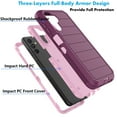 thumbnail image 4 of Galaxy A13 5G Cases, 3 in 1 Sturdy Phone Case for Samsung Galaxy A13 5G 6.5",Takfox Full-Body Shockproof Drop Protection Hybrid Bumper Rugged Rubber Cover Defend Matte Armor Phone Case -Wine Red, 4 of 9