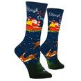 thumbnail image 5 of Cool Socks, Colorful Funny Novelty Prints, Cute Socks for Women, Sleigh All Day, 5 of 6