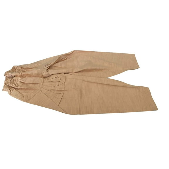 100% Cotton Plain Beige Brown Pakistani Indian Salwar Shalwar M-S New