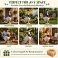 thumbnail image 3 of Cement Porch Goose, Adjustable Waterfowl Sculpture Statue with Removable Cowboy Hat Bandana, Premium Realistic Tall White Geese Figures for Backyard Yard Lawn Art Decoration(13in/32cm 2pcs), 3 of 9