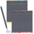 thumbnail image 1 of Ensemble de 36 Stylos Planificateur de Journal, Stylos Colorés Pointe Fine Marqueurs Pointe Fine Dessin, Poreux, 1 of 4