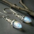 thumbnail image 3 of QQTDFG Vintage 925 Silver Plated Moonstone Earrings Women Wedding Drop Dangle Jewelry-#18, 3 of 4