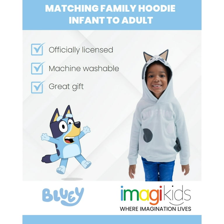 Bluey Bingo Fleece Pullover Hoodie Toddler, Child Boys