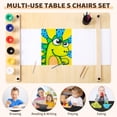 thumbnail image 5 of Kids Art Table and 2 Chairs,Toddler Craft and Play Wood Activity Table With Storage Bins, Drawing Desk, Kids Activity Table and Study Table, Activity & Crafts for Children Wooden Furniture, 5 of 6