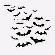 Bats Wall Decoration, Black, 68 Pieces, Halloween by Way To Celebrate