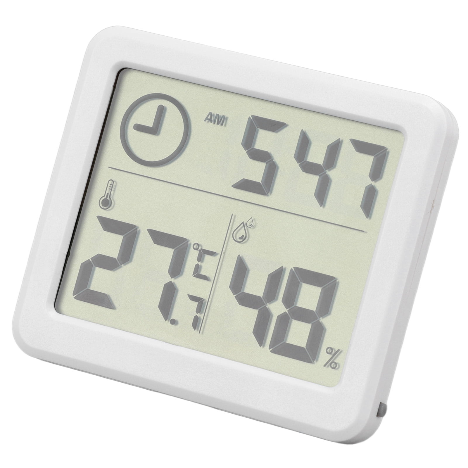 3.2" LCD Digital Temperature Humidity Meter Clock Home Thermometer Hygrometer