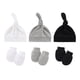 thumbnail image 1 of Europa y Estados Unidos gorro fetal para recién nacidos guantes antiarañazos gorro para bebé guantes para bebé gorro con nudo para bebé, 1 of 5