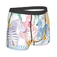 thumbnail image 3 of Disketp Zebra Colourful Men'S Boxer Briefs,Soft And Breathable Cotton Underwear With Comfortflex Waistband, 3 of 9