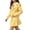 Yellow, variant on Mgmyaa Girls Toddler Casual Outfit Set Crew Neck Long Sleeve Knit Sweater and A-Line Skirt Pullover Pleated Solid Acrylic Fall Winter with Heart Embroidery Bow Decor 2-Piece Outfit for Kids 1-8 Years