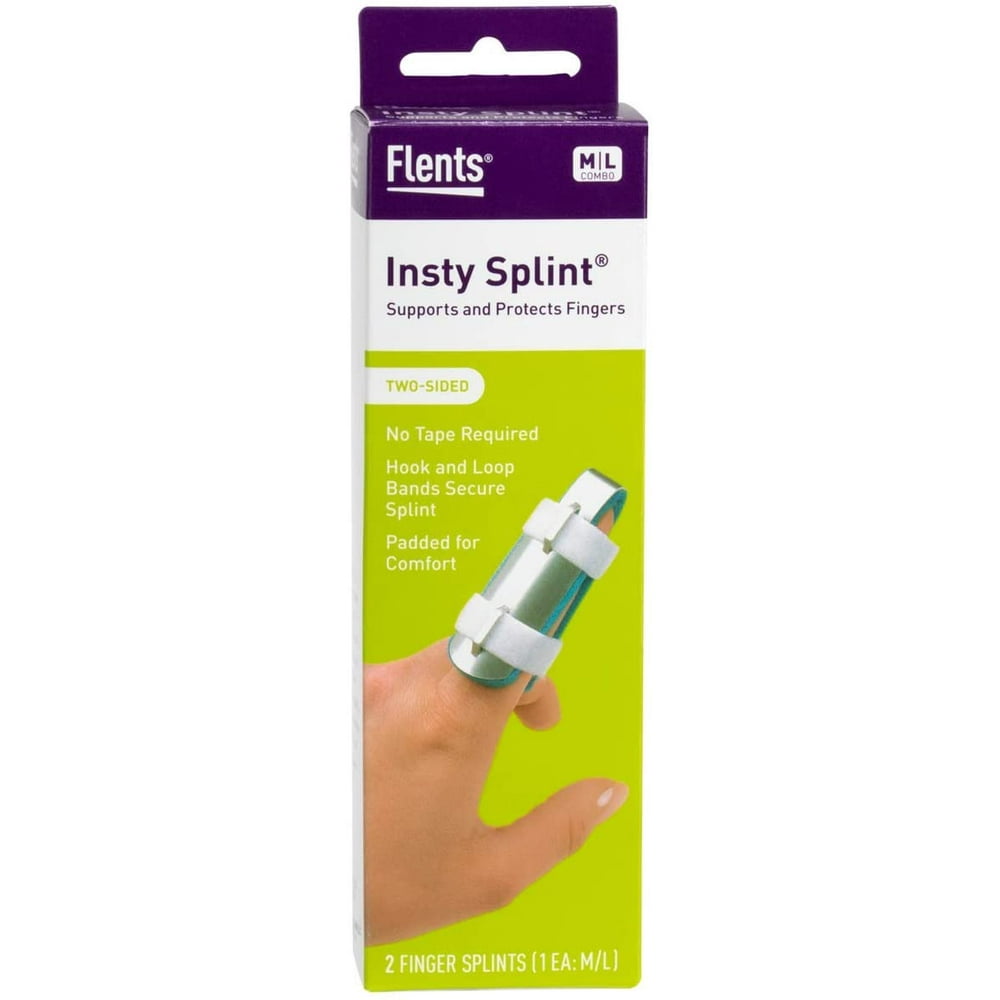 Flents Insty Splint M/L Combo Finger Splints, 2 count