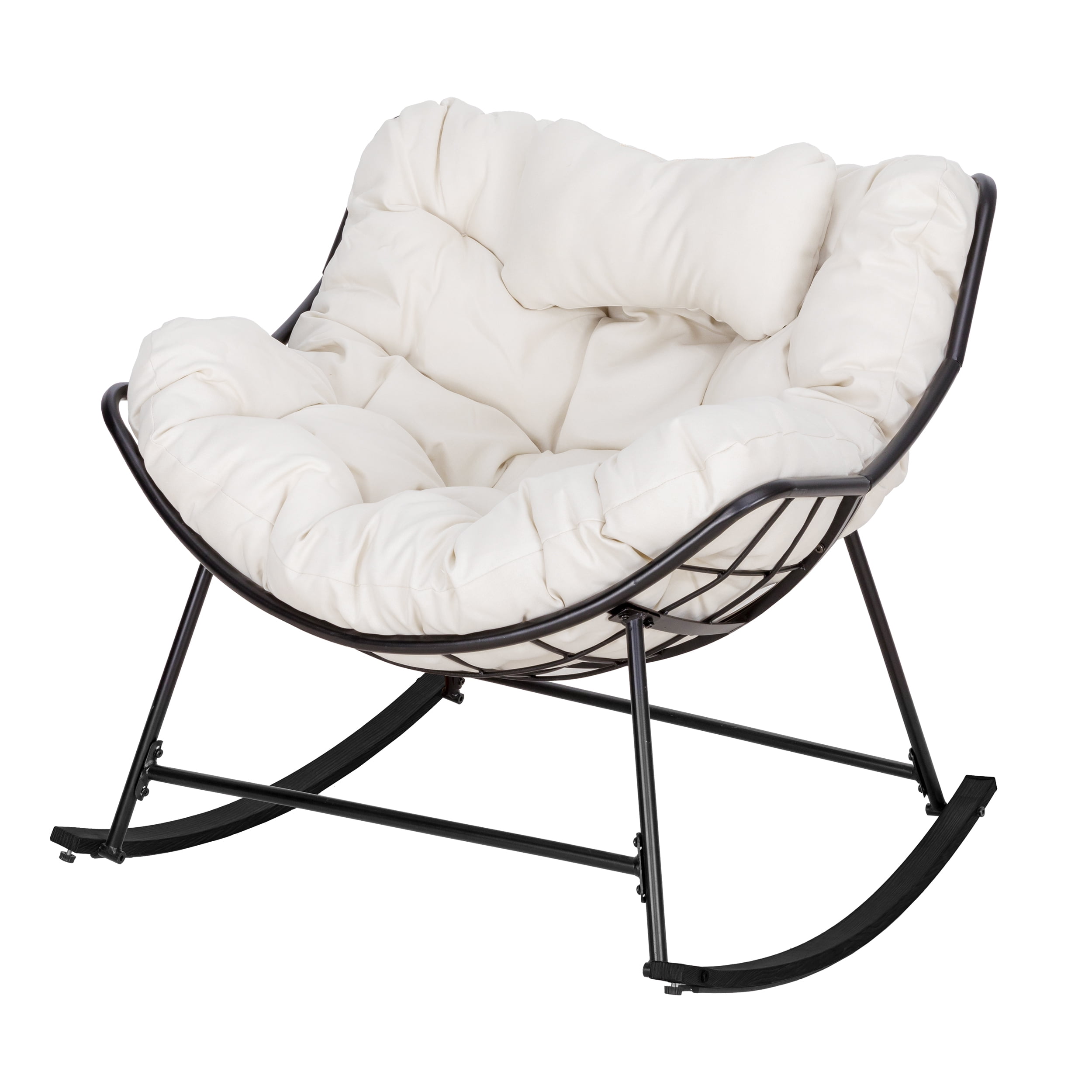 Eclife Metal Patio Rocking Chair Rocker Lounge Chair for Kids Adult