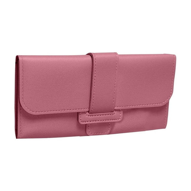 Portefeuille de Voyage pour Femmes, Long, à Rabat, Multi-Cartes, Pochette Zippée