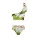 thumbnail image 2 of Gibobby Conjunto de bikini para mujer Conjunto de traje de baño con estampado de volantes y un hombro(D,M), 2 of 4