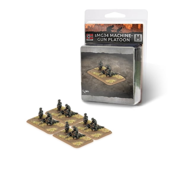 Flames of War German sMG34 Machine-Gun Platoon Plastic GE759 Battlefront