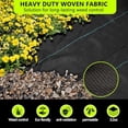thumbnail image 2 of Weed Barrier Landscape Fabric Heavy Duty 3x300 FT，Garden Fabric Weed Barrier，Black Mulch for Landscaping, Weed Blocker Fabric Garden Bed Cover Garden Supplies (WBF-3ft x 300ft), 2 of 6
