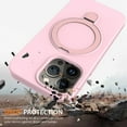 thumbnail image 5 of Entronix Magnetic Silicone Case for iPhone 16 Pro Max, Slim Cover with Foldable Kickstand, Pink, 5 of 5