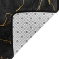 thumbnail image 4 of YFYANG 36"x24" Non-Slip Flannel Carpet Doormat, Living Room Bedroom Office Decorative Area Rugs, Indoor Black and Gold Abstract Texture Pattern Floor Mats, 4 of 7