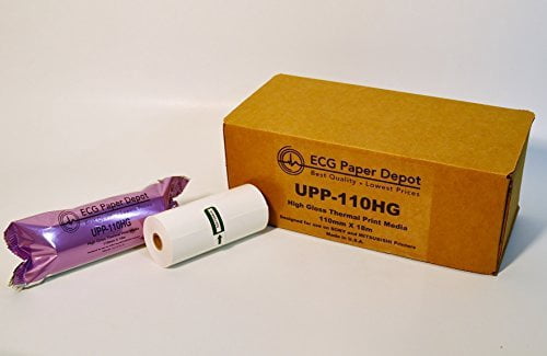 Sony Compatible UPP-110HG High Gloss Ultrasound Paper Film/Media 20 Rolls, 110mm x 18m (Made in USA) | 20 Rolls