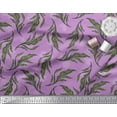 thumbnail image 3 of Soimoi Satin Silk Fabric Artistic Leaves Print Fabric by The Yard 42 Inch Wide, 3 of 3