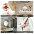 thumbnail image 4 of Pebbuoy Magnifying Mirror for Men Women,Magnified Makeup Vanity Mirror with LED Light and Tweezers,360 Degrees Rotary Magnified Mirror for Wall Hanging Handheld Desktop10/20/30X, 4 of 8