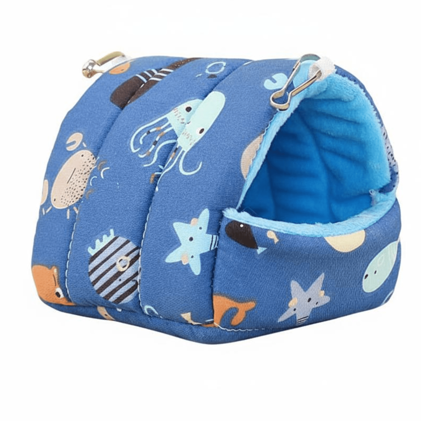 Abbraccia Bird Nest Avian Shelter Plush Cozy Cotton Insulated Winter Indoor Hanging Cave for Small Parrots Budgies Finches Enclosure