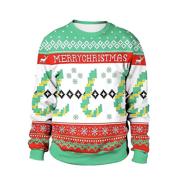 Jersey de Navidad familiar para hombre y mujer, suéter de Navidad para parejas, Tops