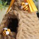 thumbnail image 2 of Colgante de panal de girasol, cuerda de cáñamo tejida de abeja, adorno colgante artesanal (cónico) Tmvgtek Libre de BPA, 2 of 6