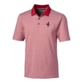 thumbnail image 2 of Men's Cutter & Buck  Red Memphis Redbirds Forge Tonal Stripe Stretch Polo, 2 of 3