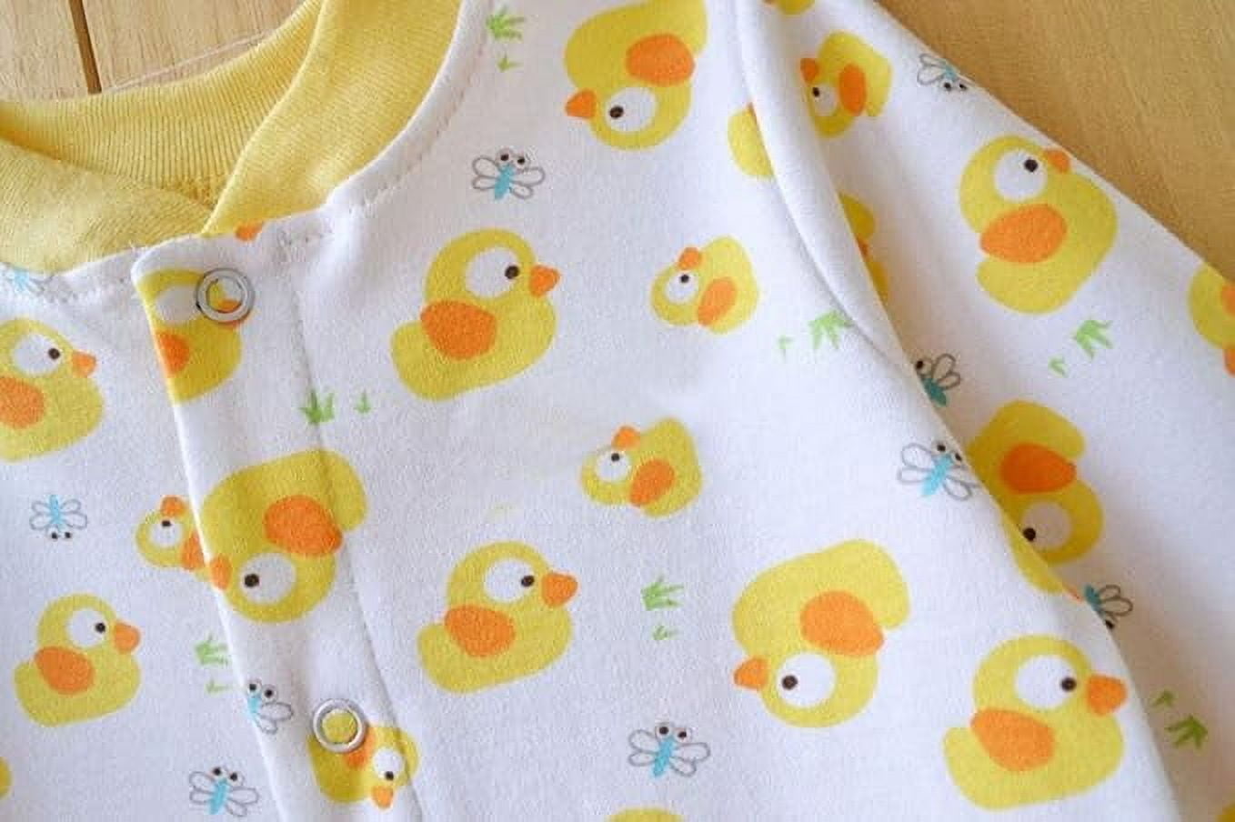Baby One Piece Romper Soft Cotton Sleepwear Footed Jumpsuit for 0-12 Month Infant
