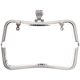thumbnail image 3 of Marco de monedero de metal DIY Kiss Cierre de cierre Retro manija en relieve Accesorios de hardware 20 cm Plata B01-027—00478, 3 of 5