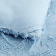 thumbnail image 4 of Tufted Comforter Set,3 Pieces,Jacquard Embroidery Damask,Soft Lightweight Shabby Chic Bedding Set for All Seasons,Light Blue,Queen, 4 of 5