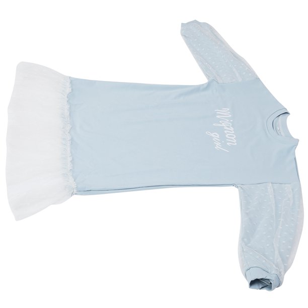 Vestido Para Niños, Seguro, Agradable Al Tacto, Exquisito, Hermoso, Suave, Con Mangas Abullonadas, Para Niñas, Con Estampado De Letras Para Reuniones De Fiesta, Para Viajes En ANGGREK Otros