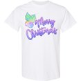 thumbnail image 3 of Inktastic Merry Christmas in Pastel Colors T-Shirt, 3 of 5