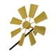 thumbnail image 2 of Molino de viento Jardín Hierro Giratorio Viento Spinner Veleta al aire libre Decoración de jardín, Amarillo Eigraketly HA005448-01, 2 of 6