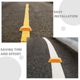 thumbnail image 3 of FRCOLOR 4pcs Dual-Sided Reflective Plastic Road Studs Raised Pavement Markers For Highway And Driveway Safety High Visibility Reflectors For Nighttime, 3 of 8