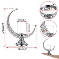 thumbnail image 2 of Moon Shaped Candle Holder Crystal Candlestick Candle Holder, 2 of 5