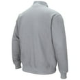 thumbnail image 3 of Men's Colosseum Heathered Gray Louisville Cardinals Tortugas Team Logo Quarter-Zip Jacket, 3 of 3